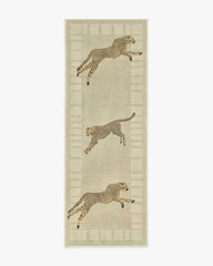 Leaping Cheetah Sand Rug by Scalamandré