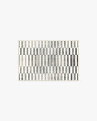 Shadow Stripe Black & Cream Rug
