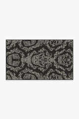 Dark Side Damask Charcoal Rug