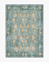Pimpernel Dusk Blue Rug by Morris & Co.