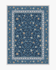 Della Blue & Ivory Outdoor Rug