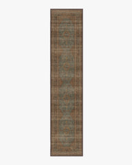 Rowan Teal Blue & Copper Rug