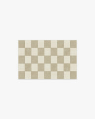 Jaque Checkered Stone Flatwoven Rug