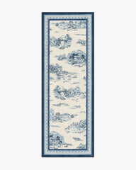 Provence Toile Delft Blue Flatwoven Rug