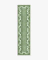 Oxbow Botanical Green Flatwoven Rug by Sanderson