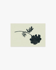 Temple Silhouette Ivory & Charcoal Flatwoven Rug by The Local Project