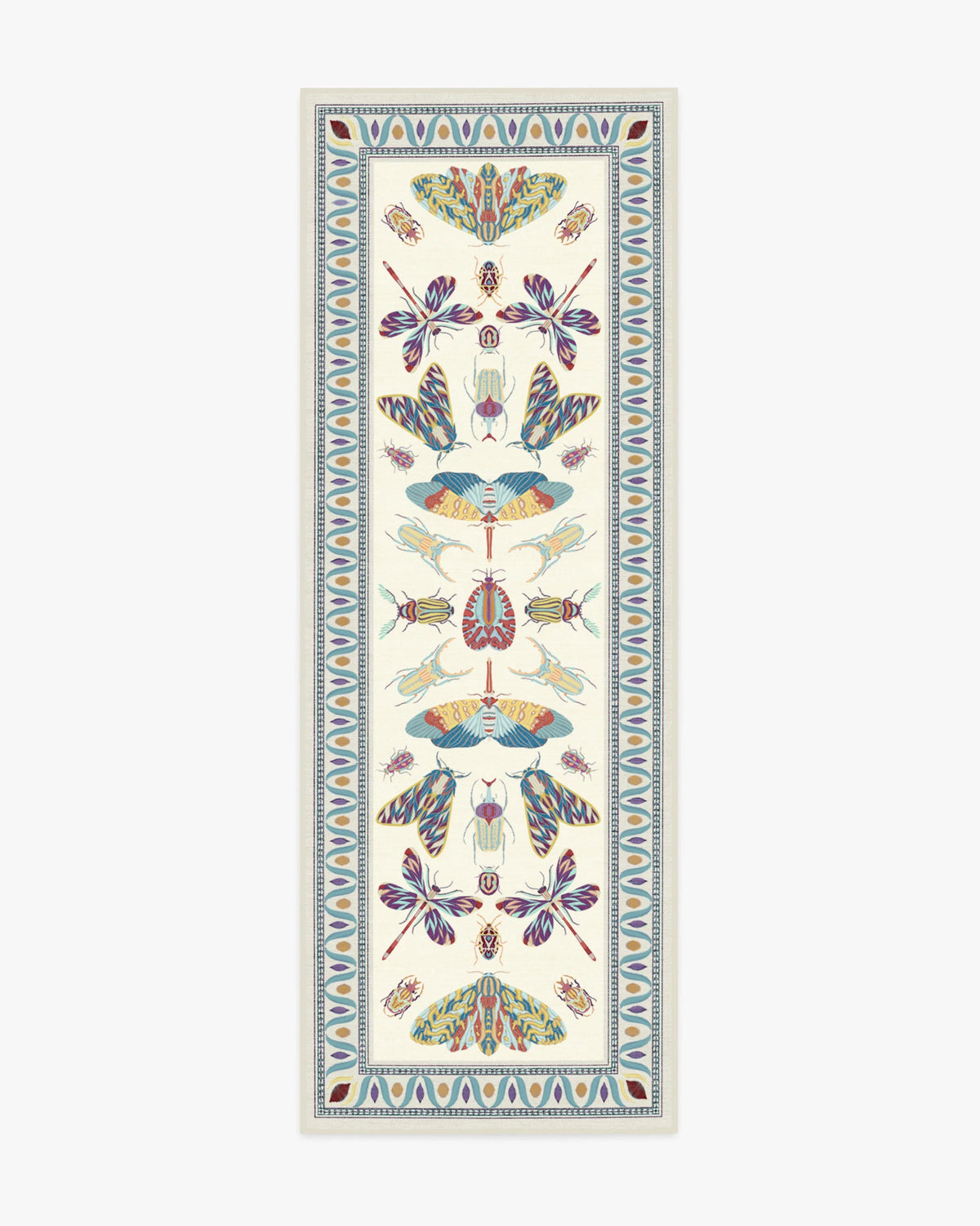 Flutterby Ivory Rug by Iris Apfel