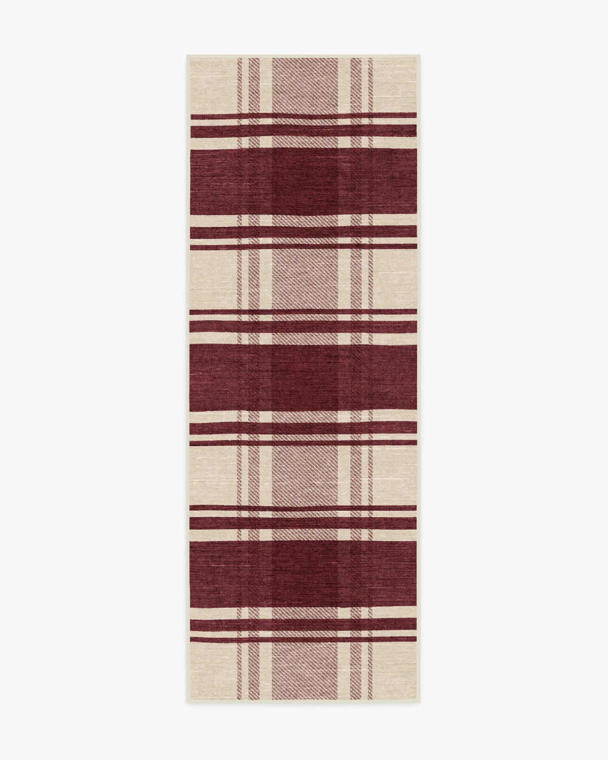 Easton Plaid Burgundy Rug
