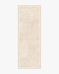 Linear Oasis Neutral Rug