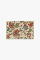 Frida Floral Natural Flatwoven Rug