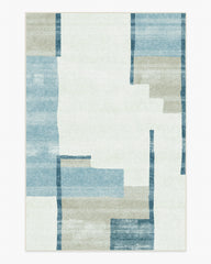 Haylan Ivory & Blue Rug