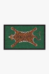 Tiger Emerald Flatwoven Rug by Jonathan Adler