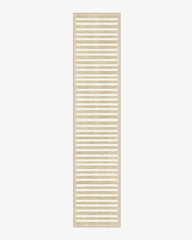 Elin Stripe Latte Cream Flatwoven Rug by goop
