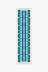 Biba Blue Green Flatwoven Rug by Jonathan Adler