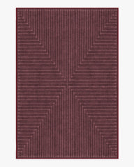 Inkdrop Burgundy Rug by Jonathan Adler