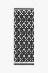 Varia Trellis Black Outdoor Rug