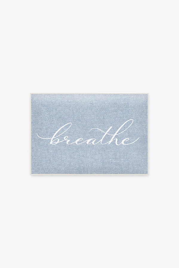 Breathe Light Blue Bath Mat
