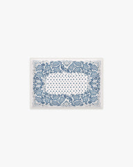 Prato Ivory & Blue Bath Mat