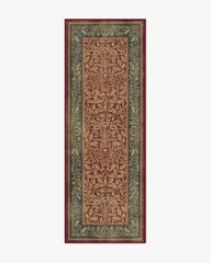 Acorn Amber Red Flatwoven Rug by Morris & Co.