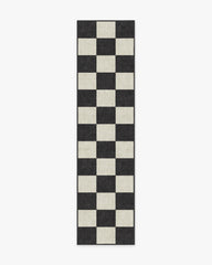Jaque Checkered Black Rug