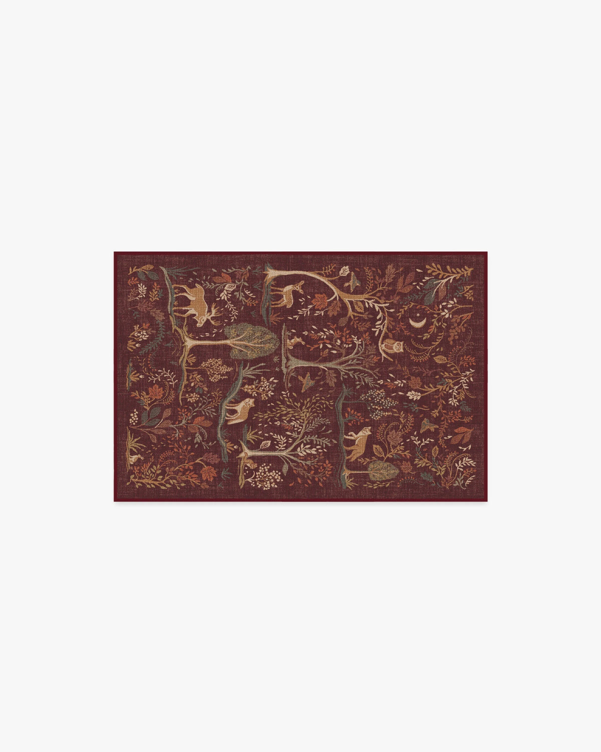 Wilder Burgundy Multicolor Rug