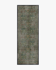 Blackthorn Forest Green Rug by Morris & Co.