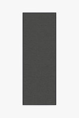 Denim Solid Black Outdoor Rug