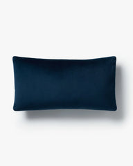 Midnight Blue Velvet Throw Pillow