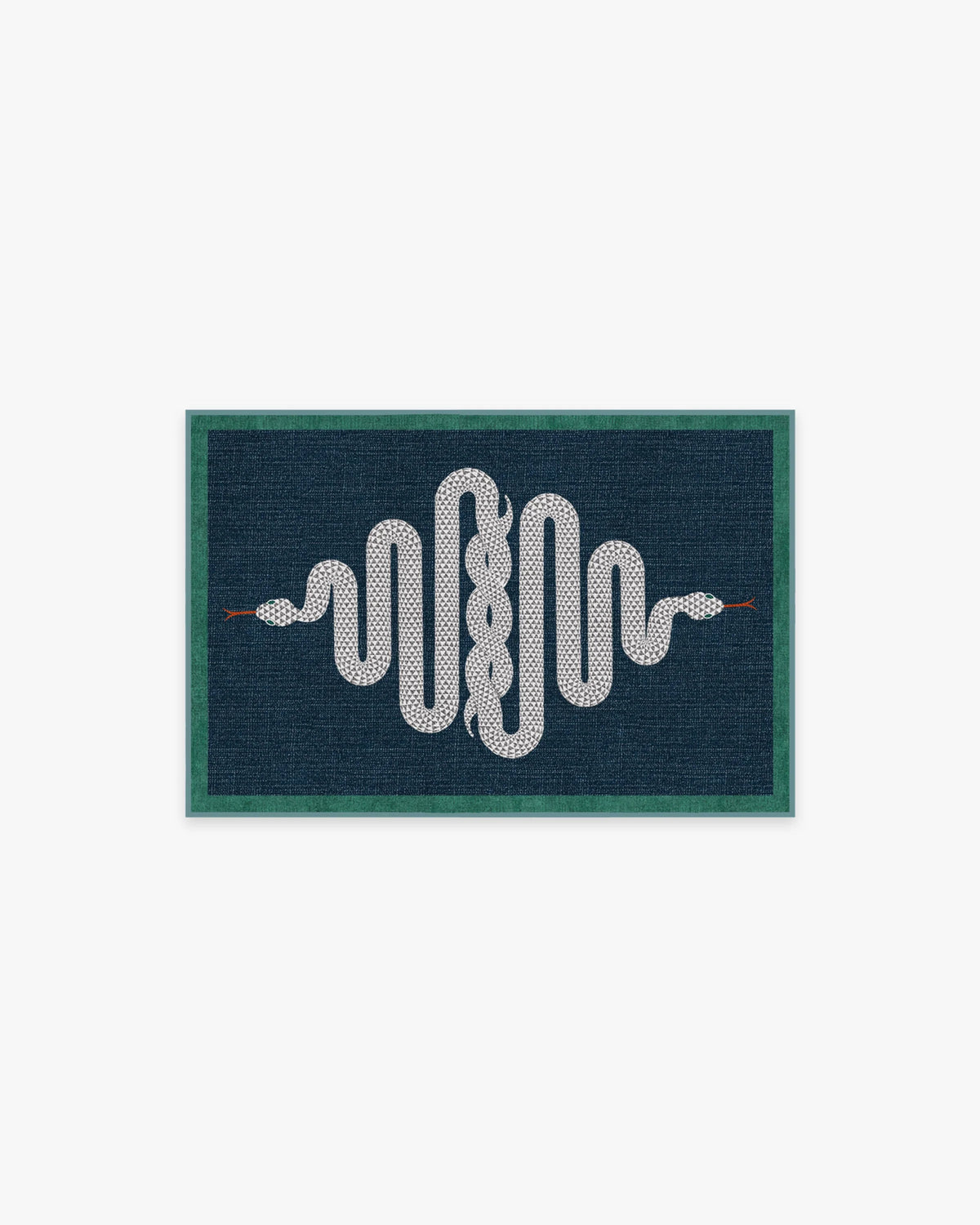 Venom Sapphire Flatwoven Rug by Jonathan Adler