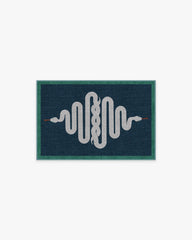 Venom Sapphire Flatwoven Rug by Jonathan Adler