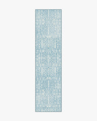 Palmetto Coastal Blue Rug by Gray Malin