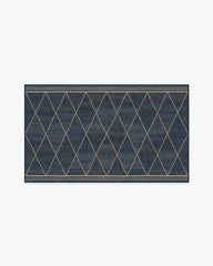 Harlequin Trellis Natural Navy Re-Jute Rug