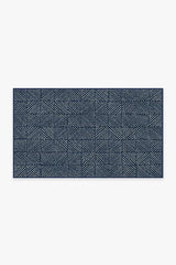 Parquet Navy Outdoor Rug