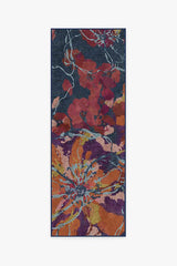 Watercolor Floral Navy Rug