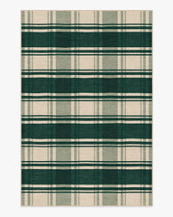 Easton Plaid Green Rug