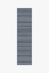 Multi Stripe Blue Rug