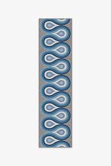 Milano Blue Steel Rug by Jonathan Adler
