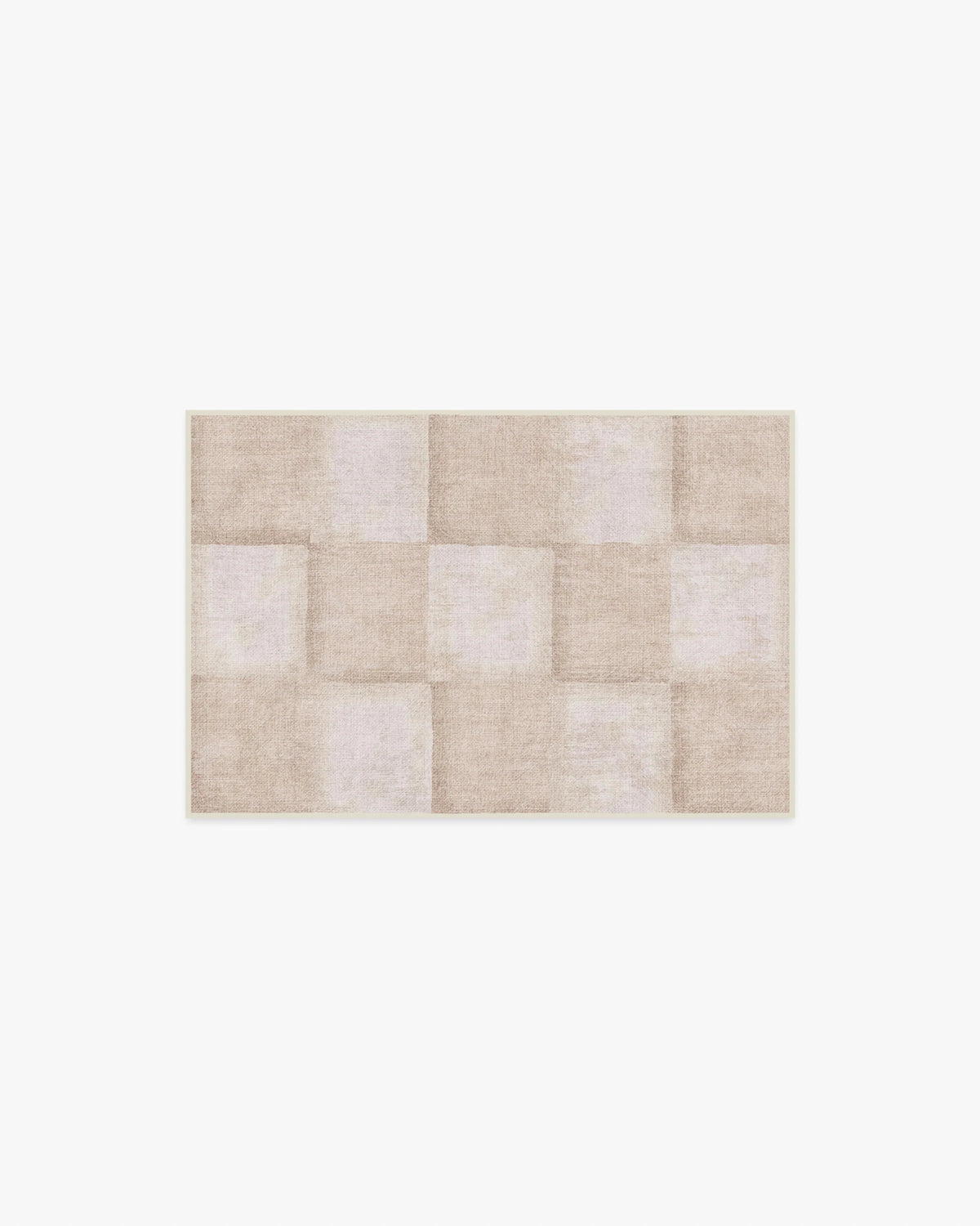 Hearth Check Neutral Flatwoven Rug