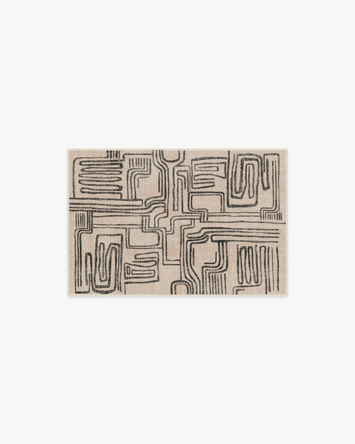 Kassena Black & Ivory Rug by Malene Barnett