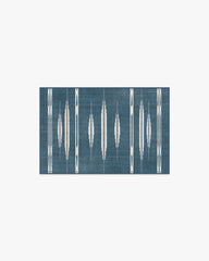 Raye Indigo & Ivory Flatwoven Rug